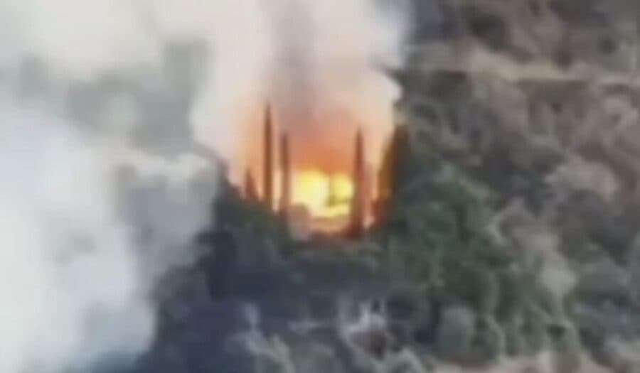 Circulan imágenes de ataque con drones a presunta casa del hermano de “El Chapo” Guzmán