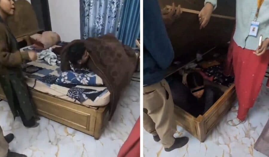 Video: Rescatan a niña víctima de explotación laboral que estaba encerrada en una caja en India