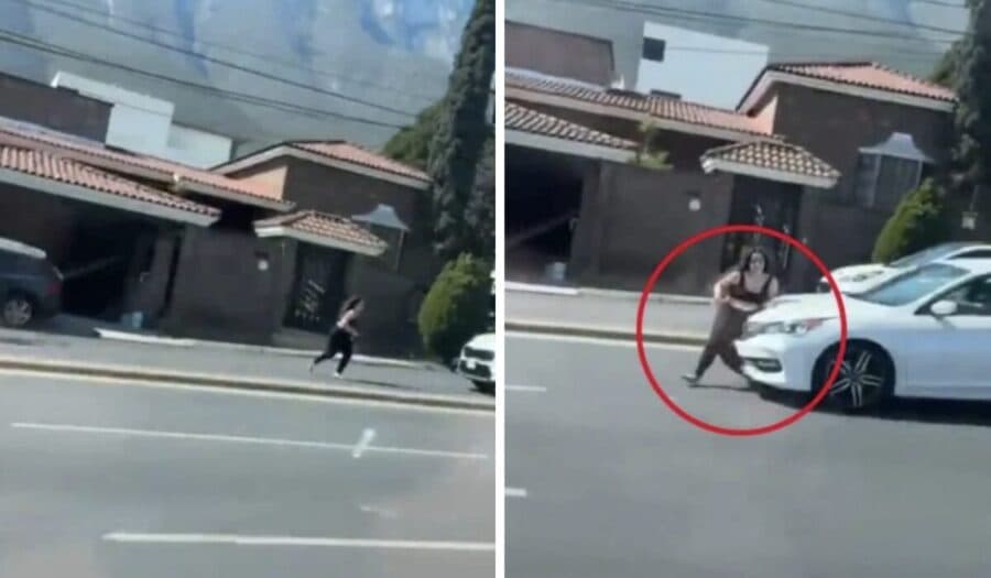 Video: Mujer se arroja a la vialidad y es atropellada en Monterrey, Nuevo León