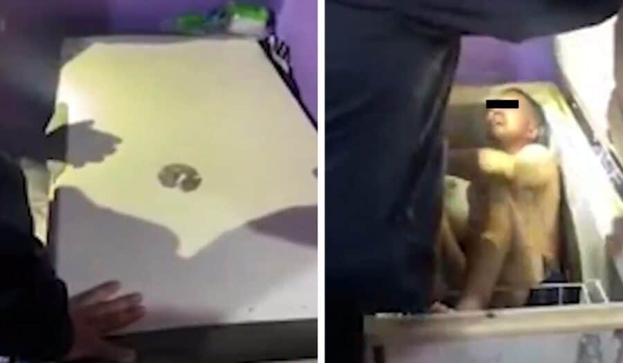 Video: Ladrón se oculta en refrigerador para evitar arresto y termina pidiendo ayuda para salir en Argentina