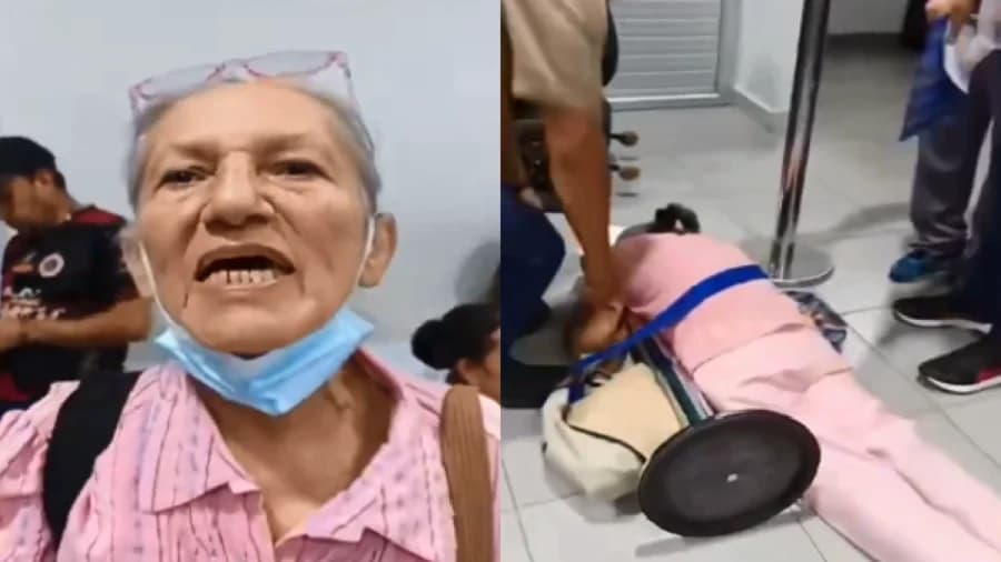 Video: Mujer de la tercera edad fallece tras denunciar falta de medicamentos en un dispensario en Colombia