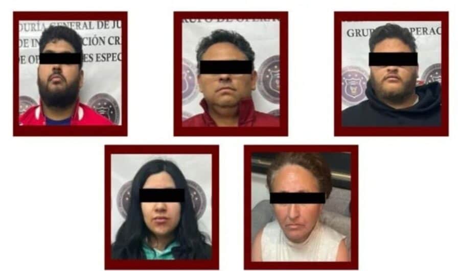 Detienen a empleado de Pemex y a cuatro personas más con armas y drogas en Pachuca, Hidalgo