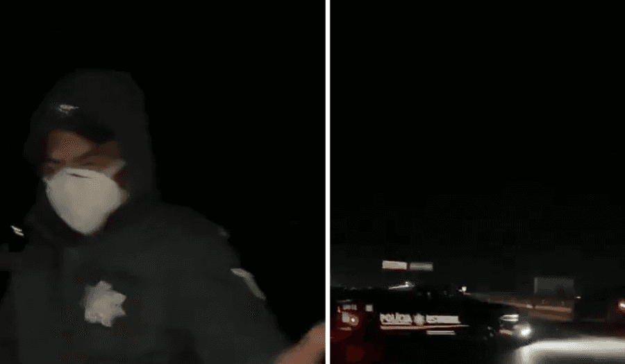 Video: Falso policía es descubierto por ciudadanos durante una detención nocturna en México