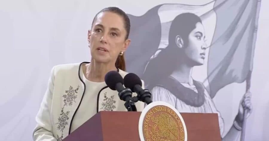 Reitera Claudia Sheinbaum su rechazo a que esposa de gobernador de SLP sea candidata en 2027