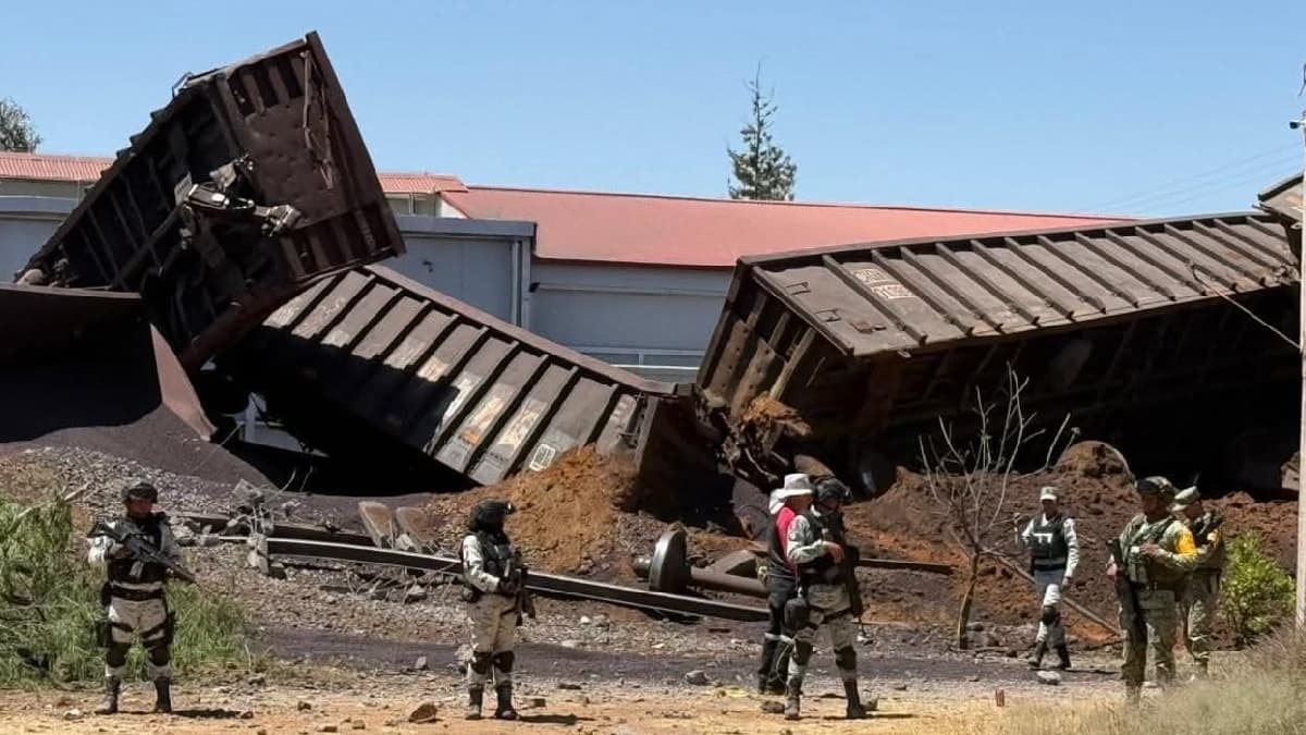 Video: Reportan un migrante muerto y seis heridos tras descarrilamiento de tren en Aguascalientes