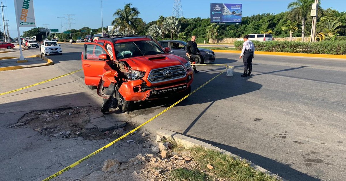 Atropellan a motociclista en Playa del Carmen y muere
