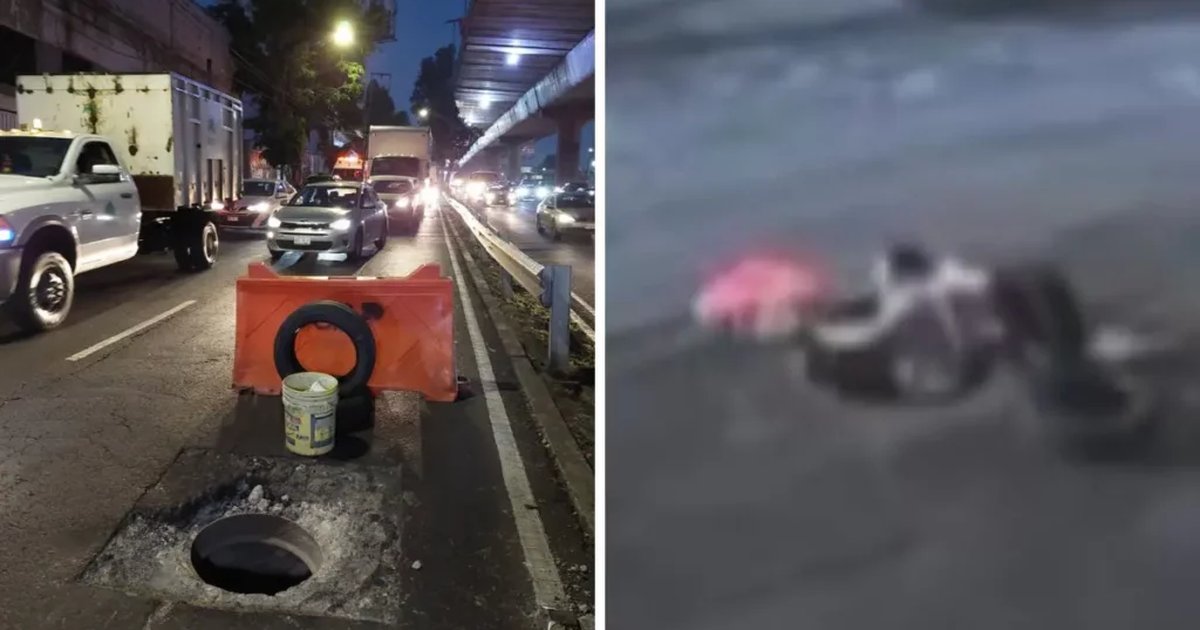 Coladeras en CDMX siguen provocando accidentes
