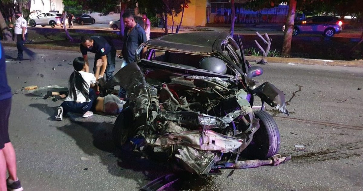 Deja choque saldo de un muerto y cuatro lesionados en Cancún