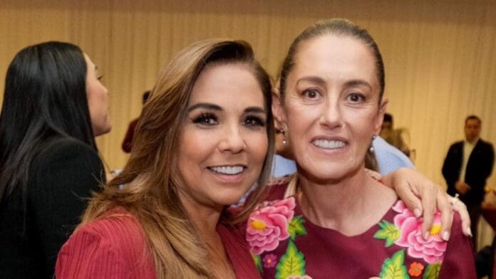 Mara Lezama acompañó a Claudia Sheinbaum al momento de ser nombrada la candidata de la 4T a la Presidencia.