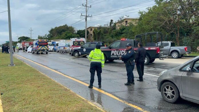 La administración de la gobernadora Mara Lezama ha estado pendiente en todo momento del accidente ocurrido el fin de semana.