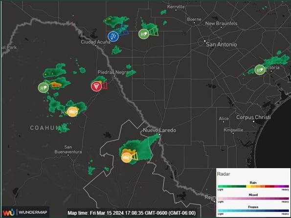 Alerta Protección Civil posible formación de tornado en Coahuila y Nuevo León