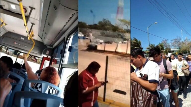 Chofer se niega a prender aire acondicionado de nuevo autobús de la Zona Hotelera de Cancún