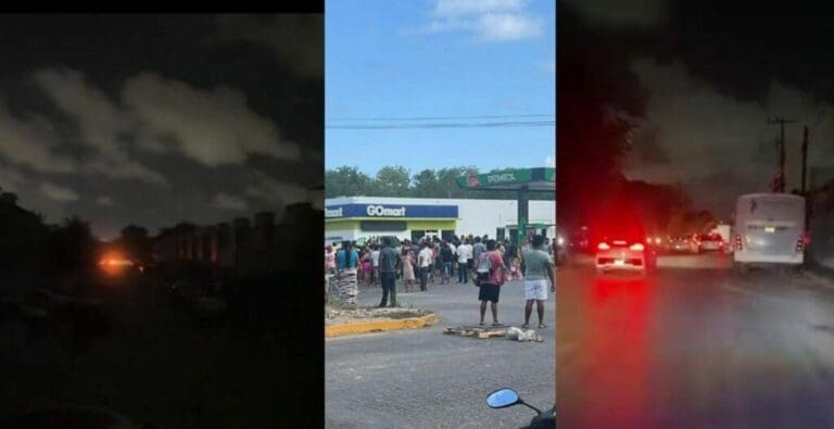 Los apagones masivos que comenzaron a presentarse desde ayer en varias partes de México también afectaron a Cancún y Playa del Carmen.