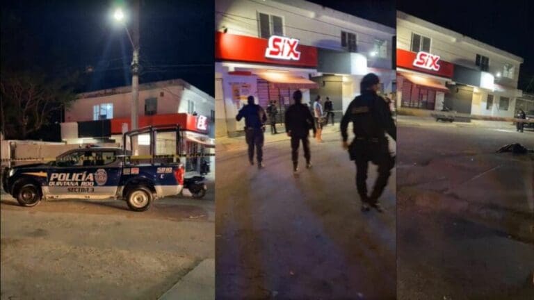 El encargado de un expendio de cervezas en Cancún fue ejecutado por presunto cobro de piso. Recibió varios impactos por arma de fuego.
