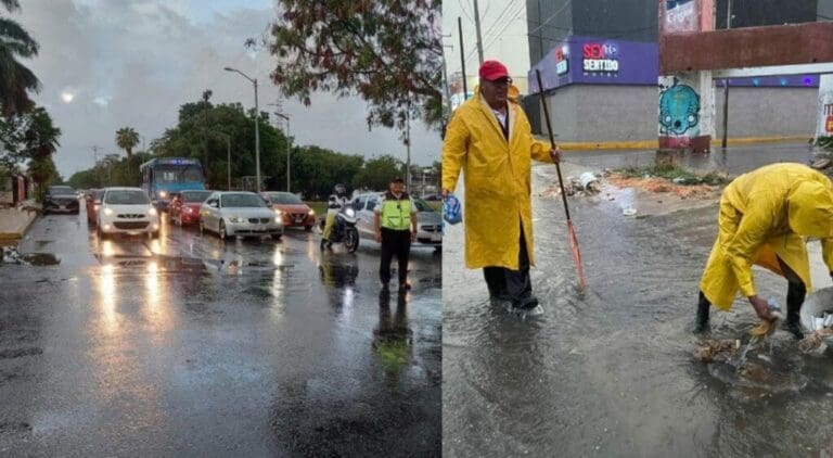 La primera lluvia de la temporada sorprendió la madrugada de este martes 11 de junio a algunas ciudades de Quintana Roo.