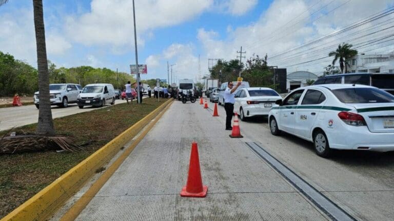 Toma tus precauciones; habrá hasta 11 cierres viales distintos en Cancún