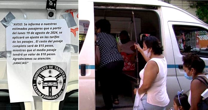 ¡Se mandan solos! Colectivos de Playa del Carmen aumentan tarifas sin autorización del Imoveqroo ¡Se mandan solos! Colectivos de Playa del Carmen aumentan tarifas sin autorización del Imoveqroo